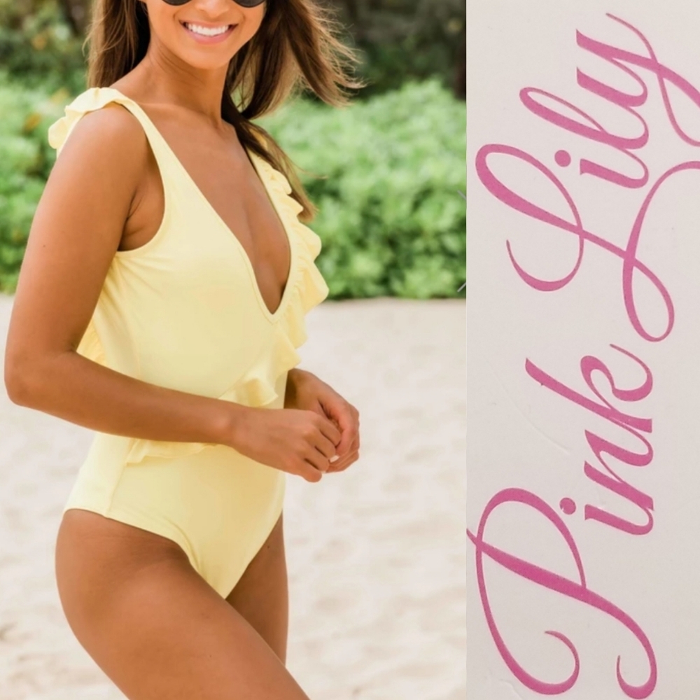 FOLLOW THE SUNSET YELLOW SWIMSUIT